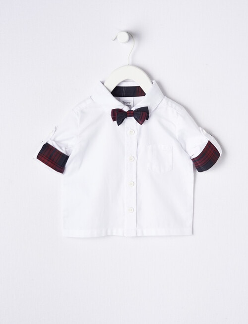 Teeny Weeny All Dressed Up Dress Shirt, White product photo View 02 L