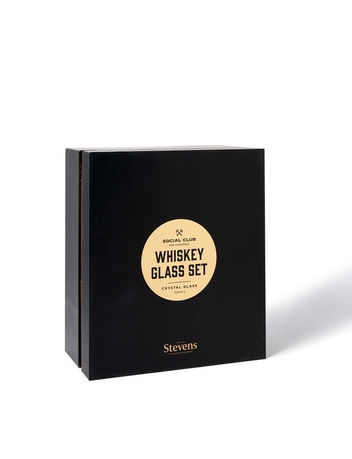 Stevens Social Club Bar Whiskey Glass, Set of 4 product photo View 03 L