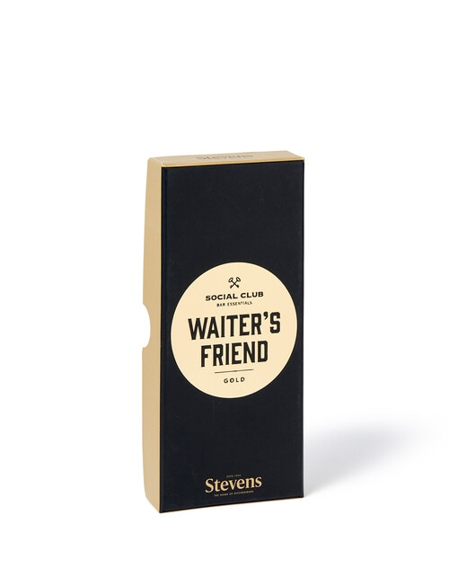 Stevens Social Club Bar Waiters Corkscrew, Gold product photo View 02 L