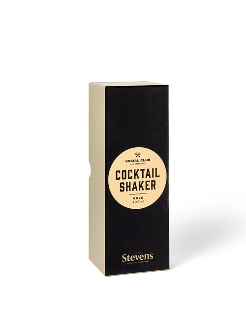 Stevens Social Club Cocktail Shaker Gold, 400ml product photo View 02 L