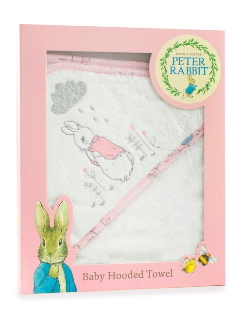 Peter Rabbit Peter Rabbit Pink Cloud Hooded Towel, Pink product photo