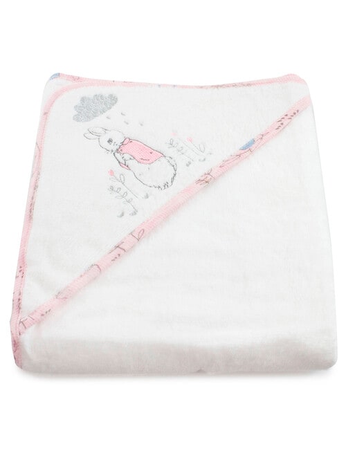 Peter Rabbit Peter Rabbit Pink Cloud Hooded Towel, Pink product photo View 02 L