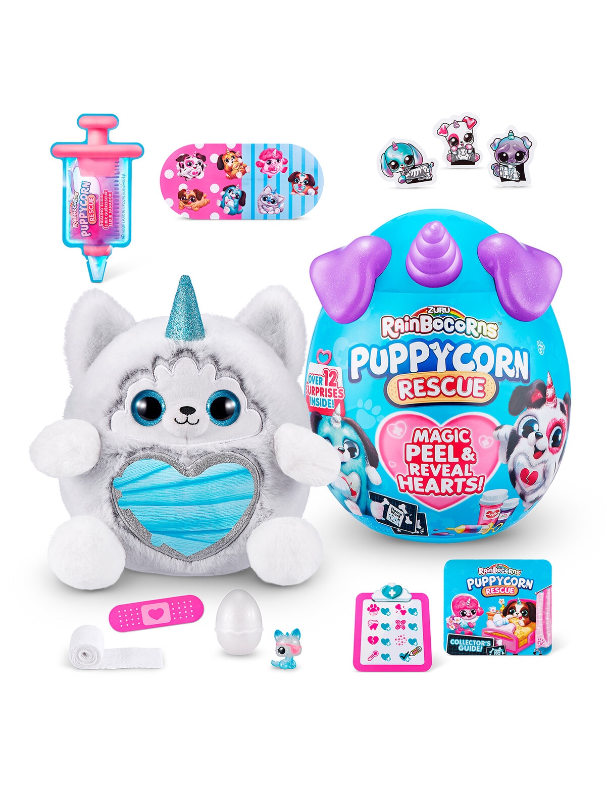 Rainbocorns Puppycorn Rescue, Assorted - Soft Toys