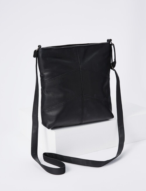 Milano Front Pocket Cross-Body Bag, Black product photo View 02 L