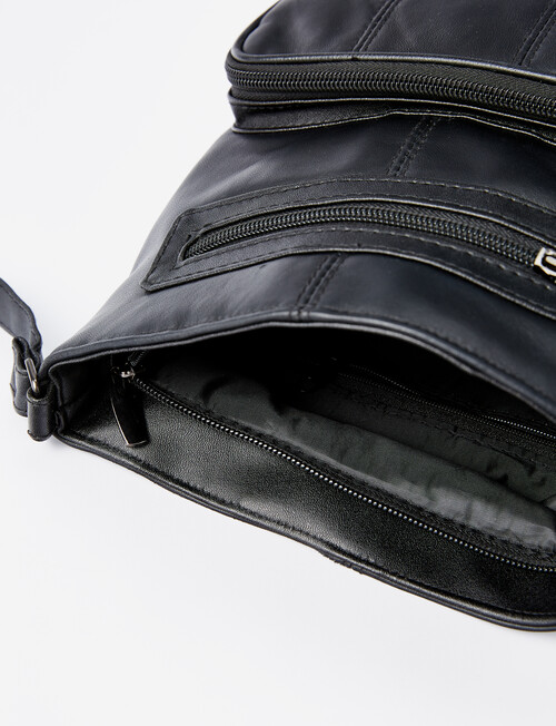 Milano Front Pocket Cross-Body Bag, Black product photo View 03 L