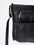 Milano Front Pocket Cross-Body Bag, Black product photo View 04 S