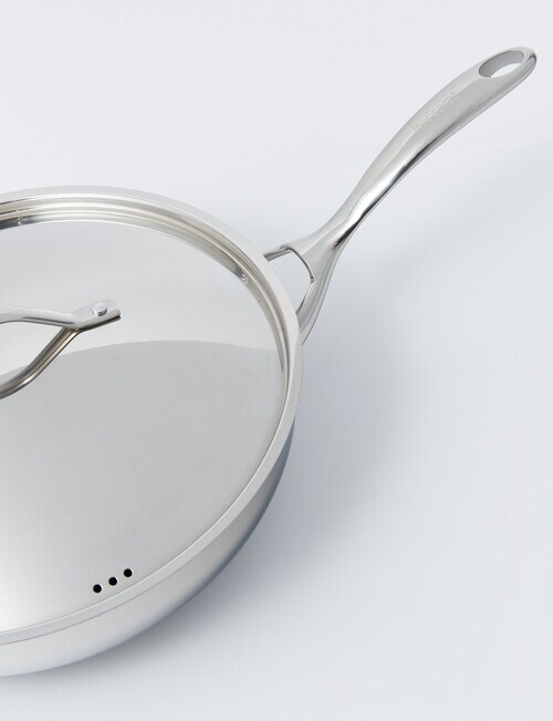 Baccarat iD3 Stainless Steel Saute Pan with Helper, 30cm Saucepans