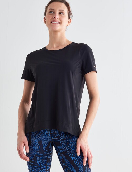 Superfit Scoop Hem Tee, Black product photo