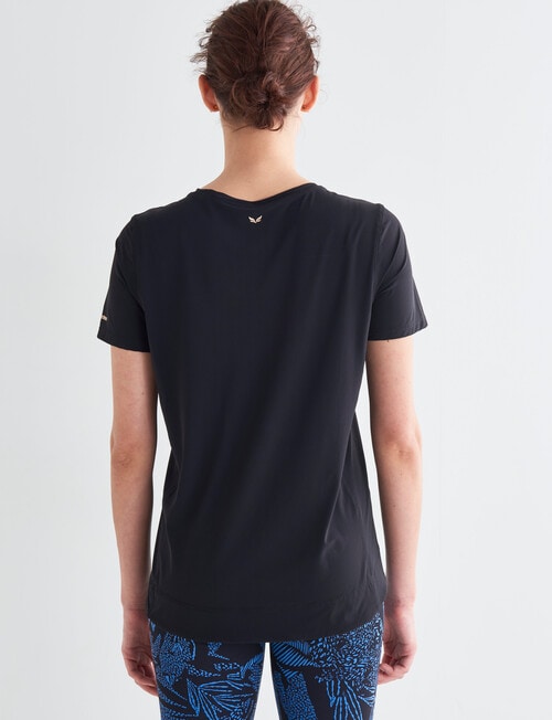 Superfit Scoop Hem Tee, Black product photo View 02 L