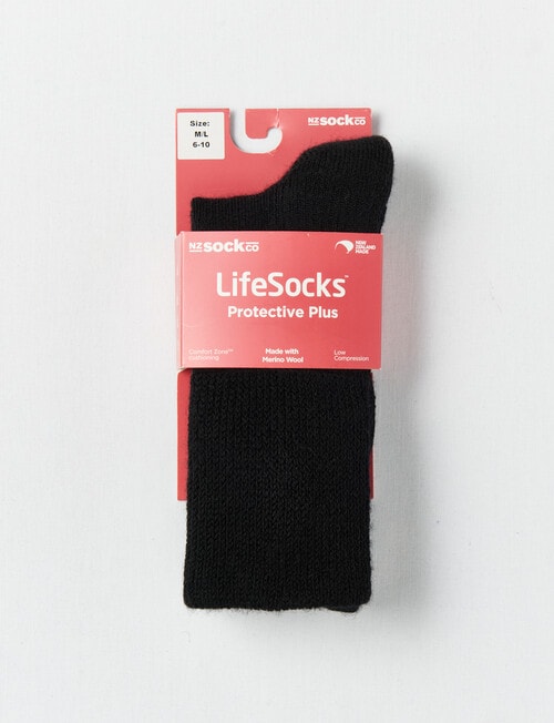 NZ Sock Co. Protective Plus Sock, Black product photo View 03 L