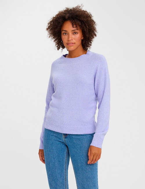 Vero Moda Doffy Long-Sleeve Jumper, Jacaranda product photo