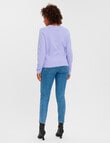 Vero Moda Doffy Long-Sleeve Jumper, Jacaranda product photo View 02 S
