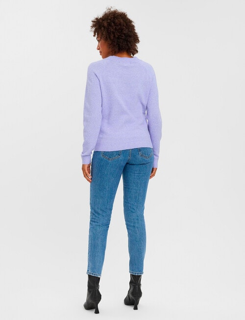 Vero Moda Doffy Long-Sleeve Jumper, Jacaranda product photo View 02 L