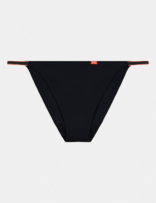 Me By Bendon Hold Me Tanga Brief, Black & Neon product photo View 04 L