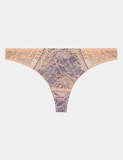 Me By Bendon Only Me Thong, Tuscany & Navy Blue product photo View 04 L