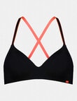 Me By Bendon Hold Me Wirefree Bra, Black & Neon, A-DD product photo View 05 S