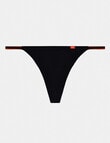 Me By Bendon Hold Me Thong, Black & Neon product photo View 03 S