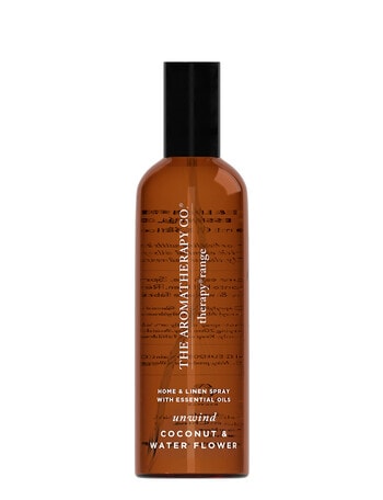 The Aromatherapy Co. Therapy Home & Linen Spray, Unwind, Coconut & Water Flower, 100ml product photo
