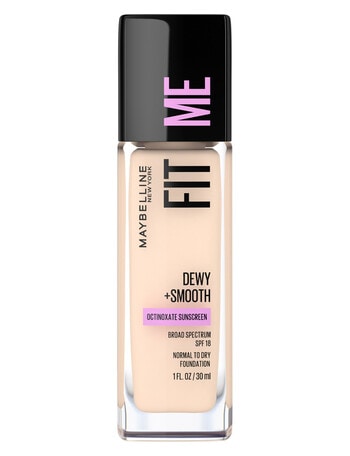 Maybelline Fit Me Dewy + Smooth Foundation Makeup SPF18, 30 ml product photo