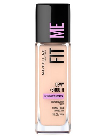 Maybelline Fit Me Dewy + Smooth Foundation Makeup SPF18, 30 ml product photo