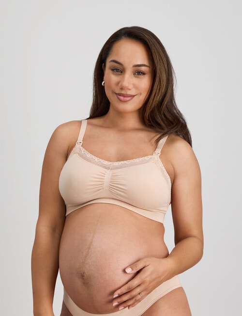 Bendon Nurture Maternity Bra, Latte product photo View 03 L