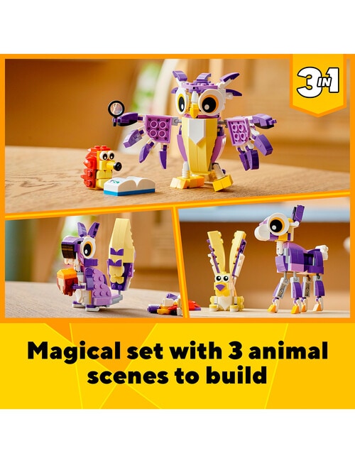 LEGO Creator 3-in-1 Fantasy Forest Creatures, 31125 product photo View 03 L