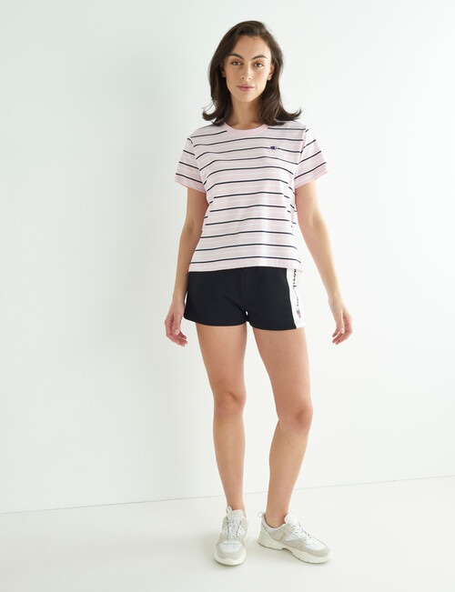 Champion French Terry Script Short, Black product photo View 03 L