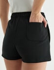 Champion French Terry Script Short, Black product photo View 05 S