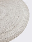 M&Co Tweed Braided Round Rug, 200cm product photo View 02 S