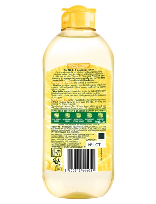 Garnier Micellar Water Vitamin C, 400ml product photo View 02 L