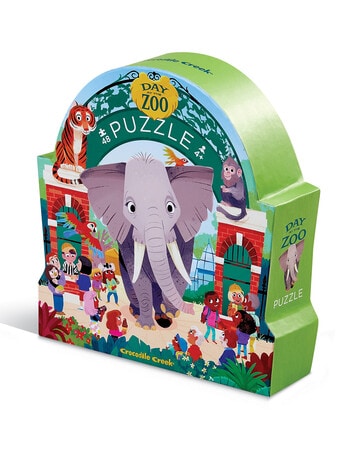 Crocodile Creek Puzzle, Day At The Zoo, 48-Piece product photo