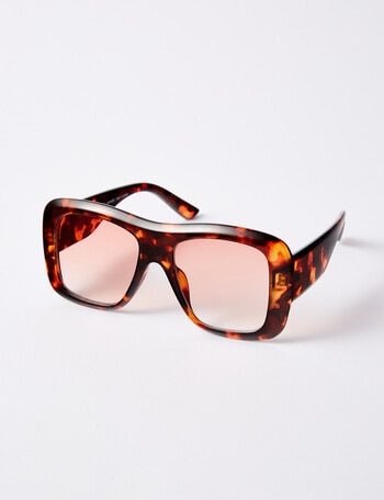 Whistle Accessories Kenzie Sunglasses, Brown Tortoiseshell product photo