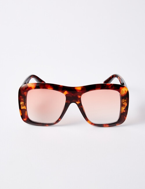 Whistle Accessories Kenzie Sunglasses, Brown Tortoiseshell product photo View 02 L