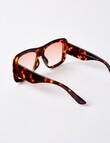 Whistle Accessories Kenzie Sunglasses, Brown Tortoiseshell product photo View 03 S