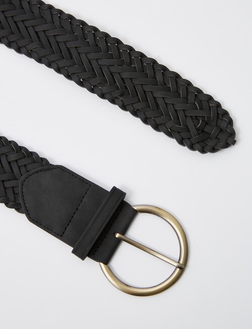 Whistle Accessories Braided Belt, Black product photo View 02 L