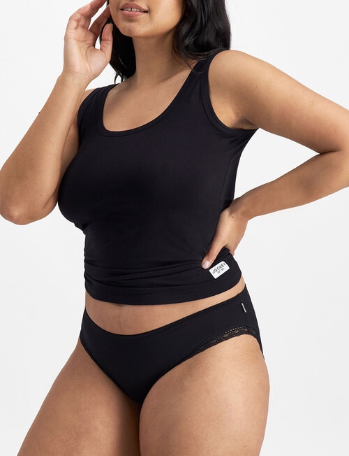 Jockey Woman Parisienne Delicate Bikini Brief, Black product photo View 02 L