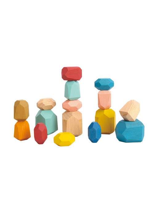 Tooky Toy Wooden Stacking Stones product photo View 02 L