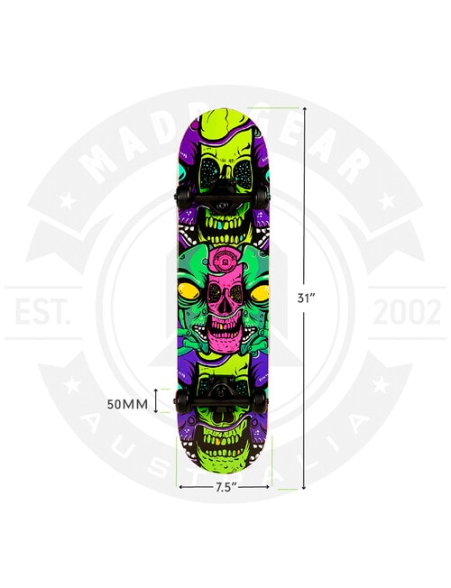 MADD 31" Popsicle Skateboard, Torn Invader product photo View 06 L