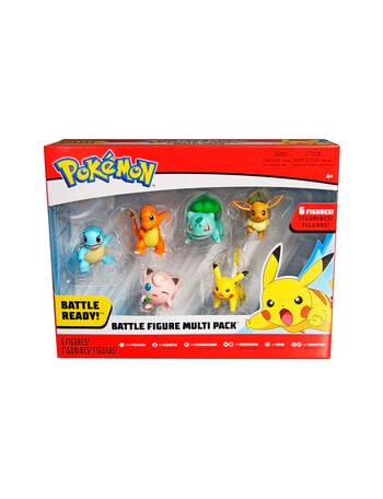 Pokemon Battle Figures, 6-Pack, Assorted - Action Figures