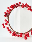 Home Of Christmas Berry Candle Ring, Ruby product photo View 02 S