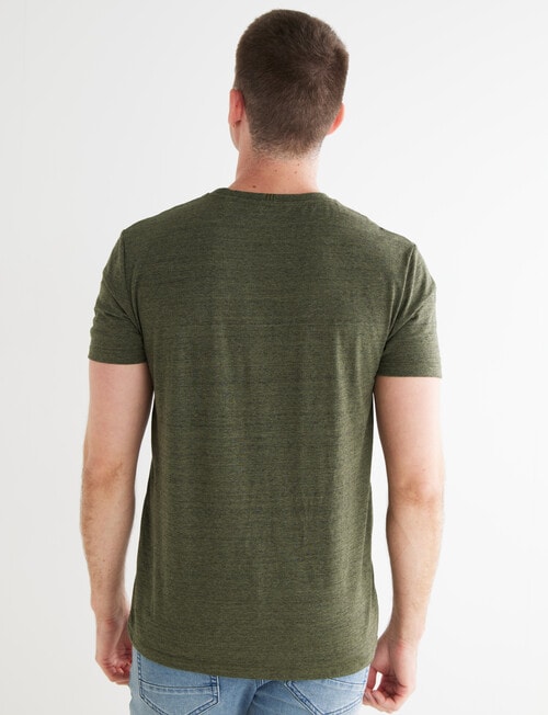 Tarnish Embossed Print Tee, Khaki product photo View 02 L
