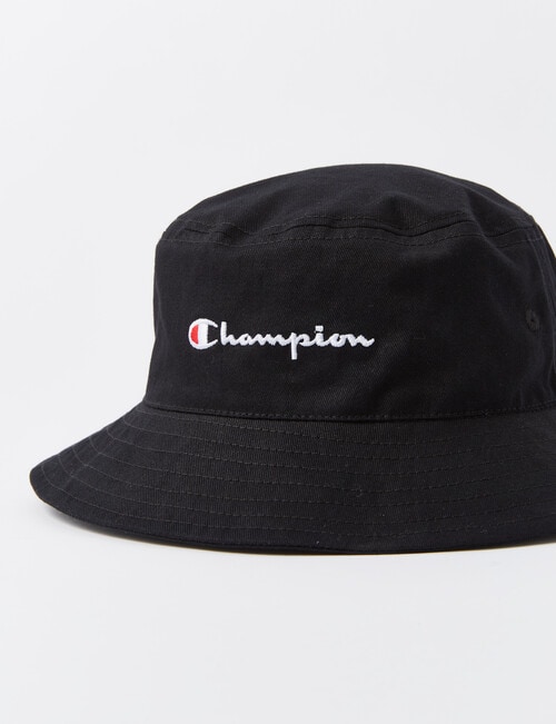 Champion Junior Bucket Hat, Black product photo View 02 L