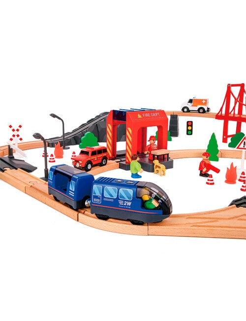 Tooky Toy Fire Rescue Train Set product photo View 03 L