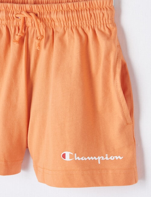 Champion Script Jersey Short, Arena Orange product photo View 02 L