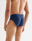 Chisel Vertical Stripe Brief, 2-Pack, Navy & Blue product photo View 03 S