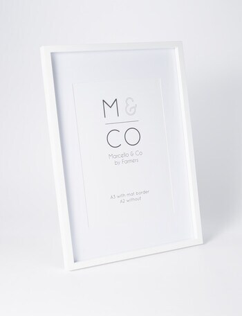 M&Co Gallery Frame, White, A2 product photo
