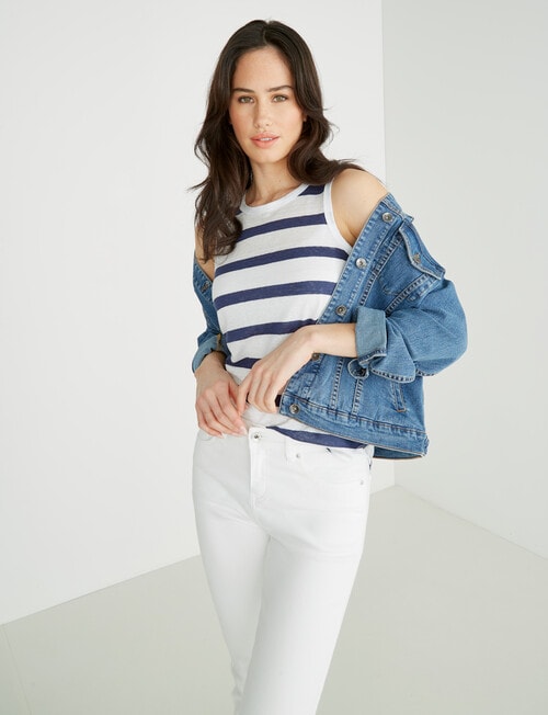 Denim Republic Denim Jacket, Mid Blue product photo View 03 L