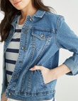 Denim Republic Denim Jacket, Mid Blue product photo View 04 S