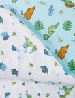 Teeny Weeny Reversible Quilt, Sleepy Dino product photo View 03 S
