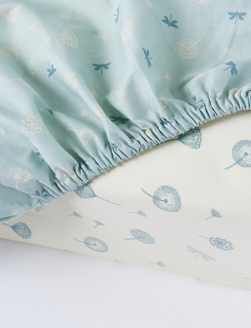 Teeny Weeny Cot Fitted-Cotton, 2-Pack, Dandelion product photo View 03 L